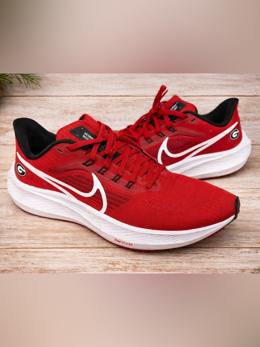 Nike Air Zoom Pegasus 39 UGA Georgia Bulldogs Red Shoes Men’s 7 W 8.5